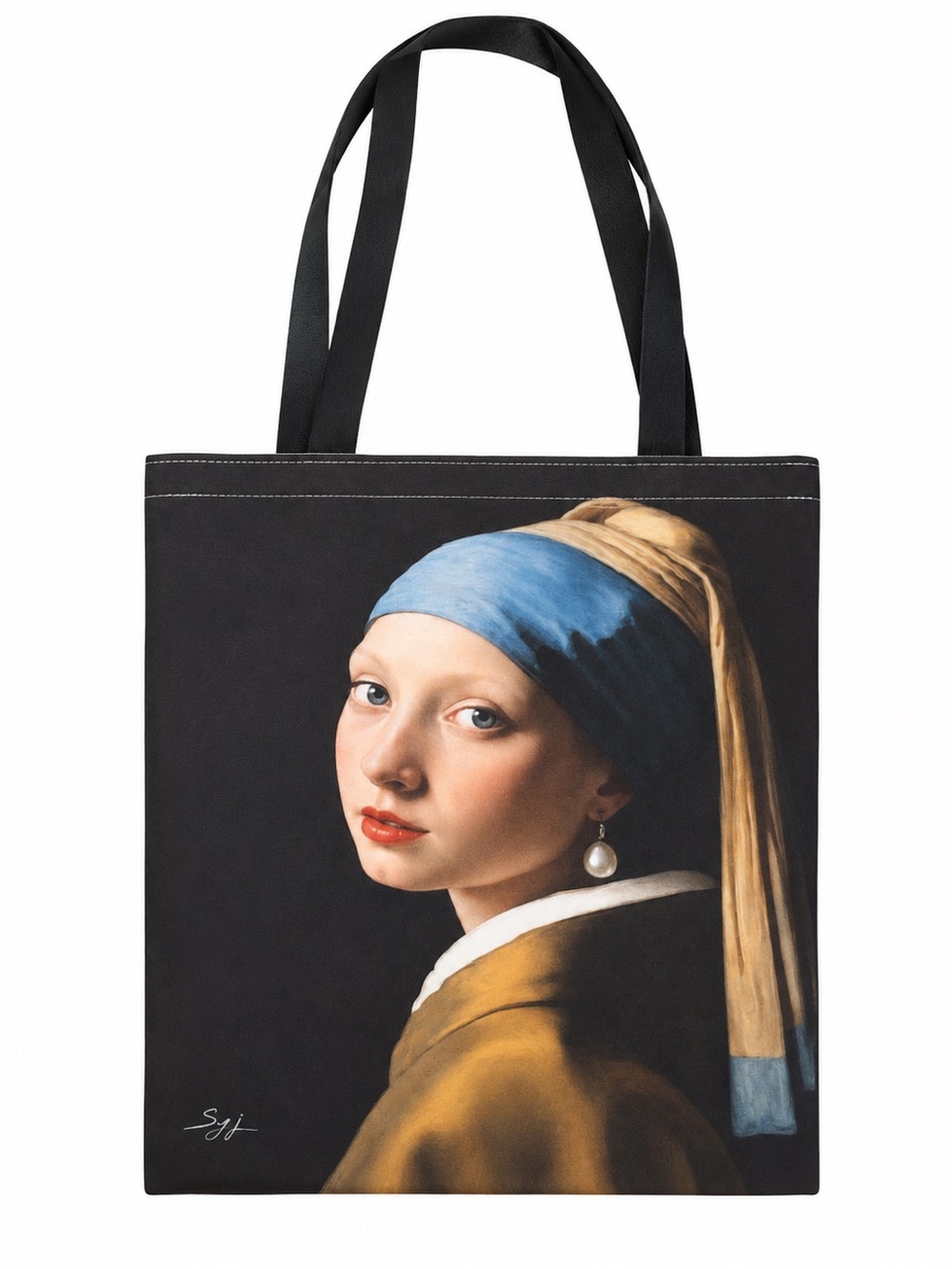 🎨 Art Inspired Tote Bag Large Shopper Shoulder Bag 14” x 15.5”